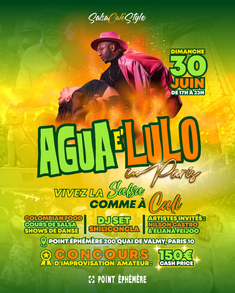 Agua e Lulo 30 juin fête salsa caleña