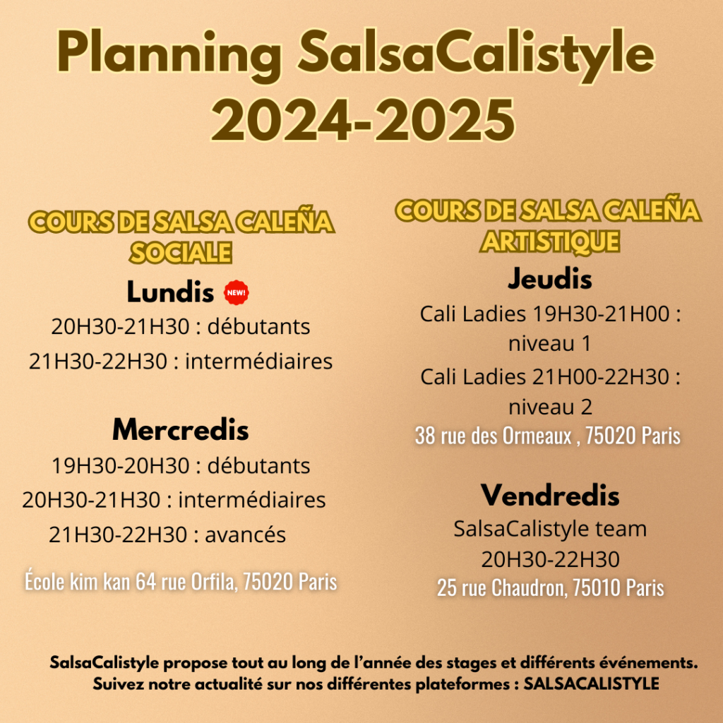 planning Salsacalistyle 2024-2025