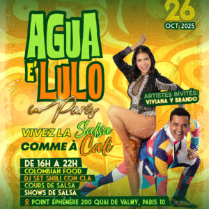 FLYER AGUA E' LULO IN Paris 26 octobre
